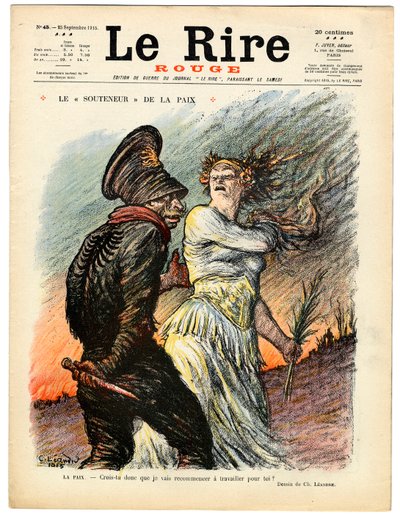 Couverture de The Red Laughter, Satirique en couleurs - Charles Leandre