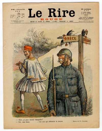 Couverture de « Le Rire rouge », Satirique en couleurs - Charles Leandre