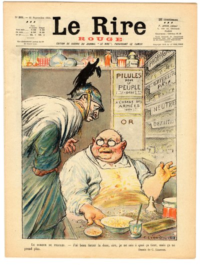 Couverture de "Le Rire rouge", Satirique en Couleurs - Charles Leandre