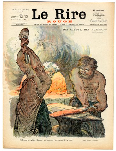 Couverture de « Le Rire rouge », numéro 37, Satirique en couleurs - Charles Leandre