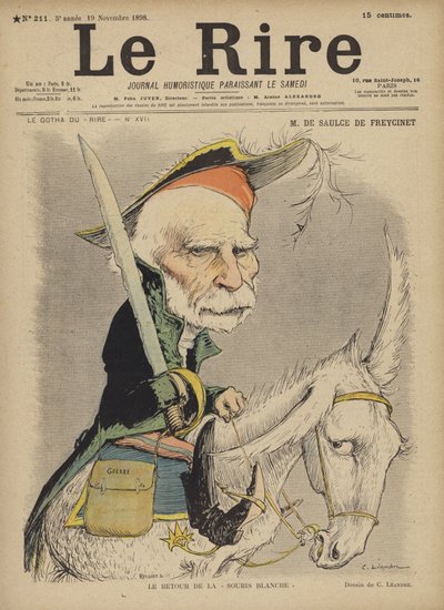 De Saulce De Freycinet, Illustration pour Le Rire - Charles Leandre