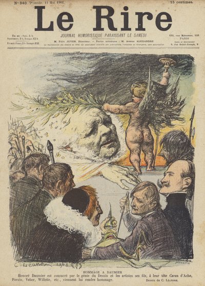 Hommage à Honoré Daumier, Illustration pour Le Rire - Charles Leandre