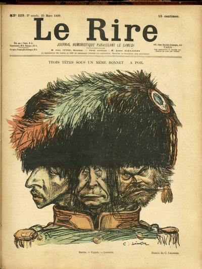 Illustration de Charles Leandre (1862-1934) pour la couverture de Le Rire - Charles Leandre