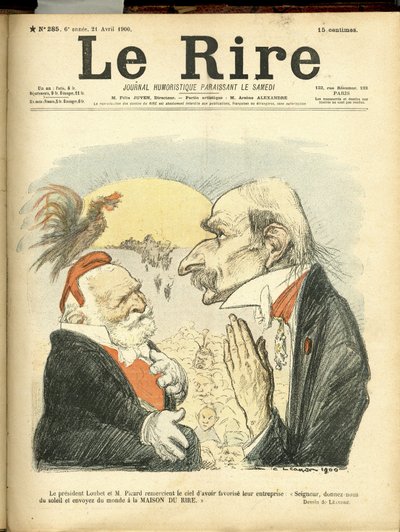 Illustration de Charles Leandre (1862-1934) pour la couverture de Le Rire - Charles Leandre