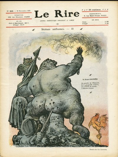 Illustration de Charles Léandre (1862-1934) pour la couverture de Le Rire - Charles Leandre