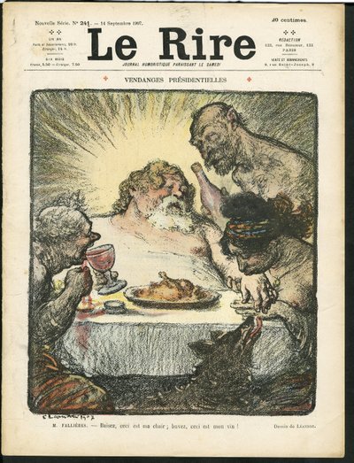 Illustration de Charles Léandre pour la couverture de Le Rire - Charles Leandre