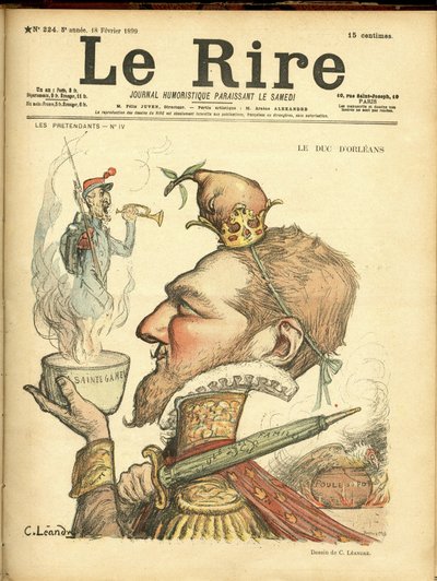 Illustration de Charles Léandre (1862-1934) pour la couverture de Le Rire - Charles Leandre