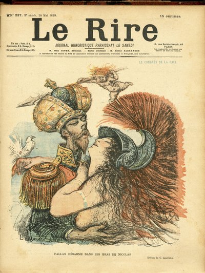 Illustration de Charles Léandre pour la couverture de Le Rire - Charles Leandre