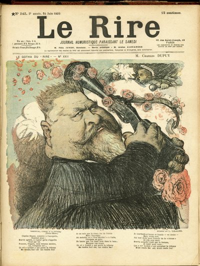 Illustration de Charles Léandre pour la couverture de Le Rire - Charles Leandre