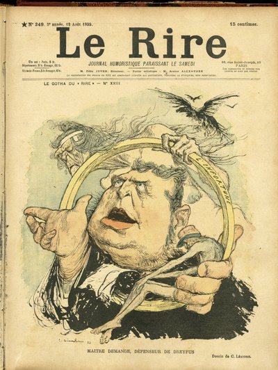 Illustration de Charles Léandre pour la couverture de Le Rire - Charles Leandre