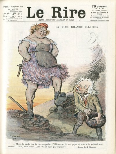 Illustration de Charles Leandre pour la couverture de Le Rire, 30/09/22 - Charles Leandre