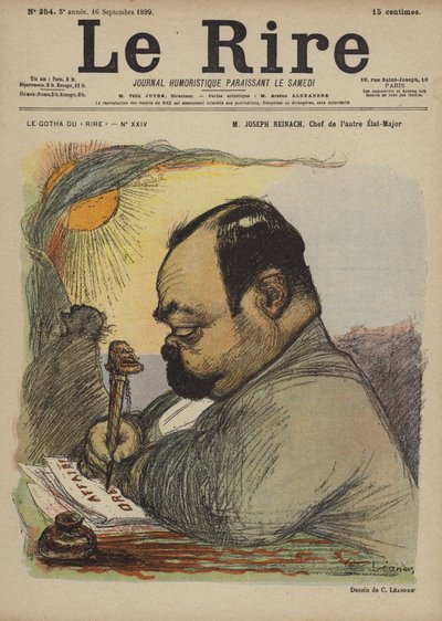 Joseph Reinach, Illustration pour Le Rire - Charles Leandre
