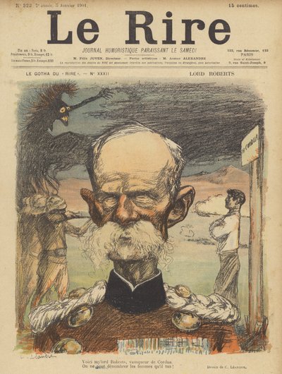 Lord Roberts, Illustration pour Le Rire - Charles Leandre