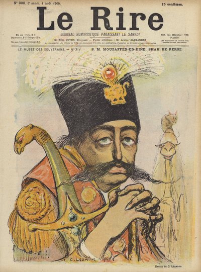 Mozaffer-ed-Din, Shah de Perse - Charles Leandre
