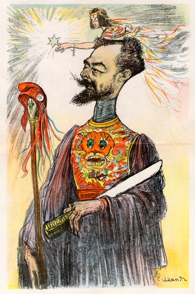 Paul Doumer (1857-1932) - Caricature de Charles Leandre (1862-1934) dans « Le Rire » de 1902 - Charles Leandre