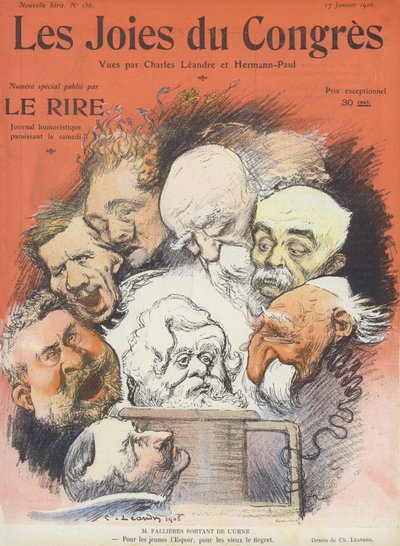 Les joies du congrès. Illustration pour Le Rire - Charles Leandre