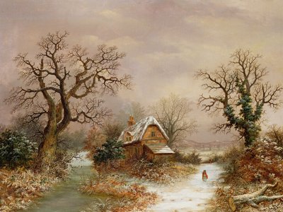 Le Petit Chaperon Rouge dans la neige, 19ème siècle - Charles Leaver