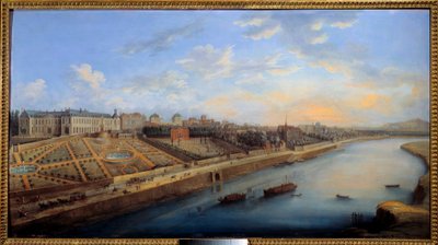 Vue de Passy et Chaillot depuis Grenelle Peinture par Charles Grevenbroeck (? -1758) 1743 Dim. 0,68x1,24 m Paris, musée Carnavalet - Charles Leopold Grevenbroeck