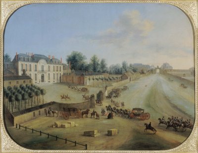 Vue du Château de la Muette avec l