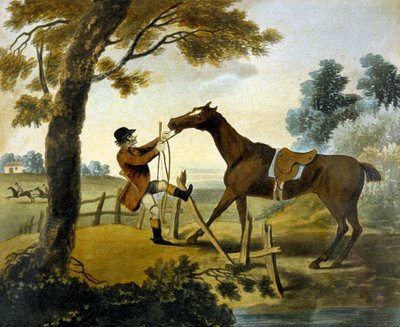 Proof of Bottom, de The Pytchley Hunt, gravé par F. Jukes - Charles Lorraine (after) Smith