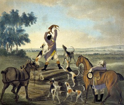 Who...op, Was Never So Carried, de The Pytchley Hunt, gravé par F. Dukes - Charles Lorraine (after) Smith