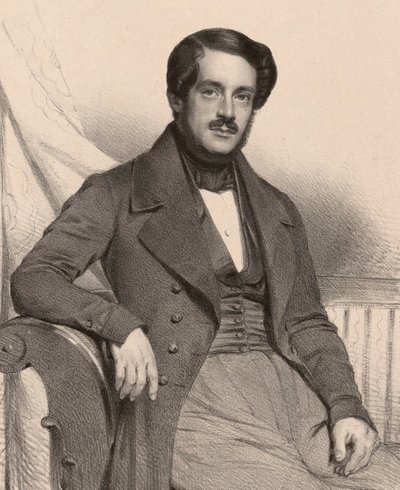 Portrait du compositeur Francesco Masini 1804-1863 - Charles Louis Baugniet