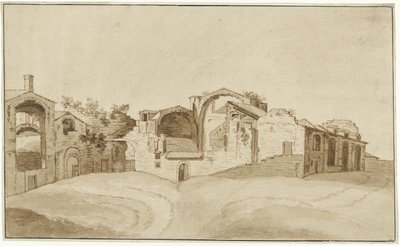 Vue des Thermes de Dioclétien à Rome - Charles Louis Clerisseau