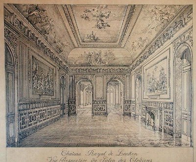 Le Salon des Clodions au Palais Royal de Laeken - Charles Louis Girault