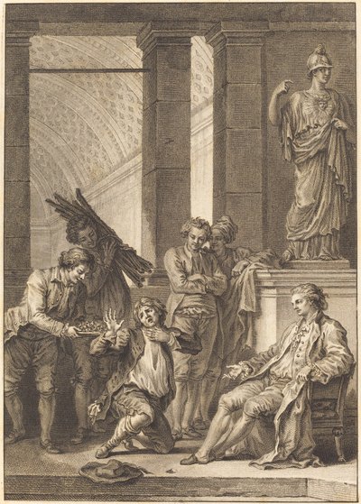 Le paysan - Charles Louis Lingée after Jean Honoré Fragonard