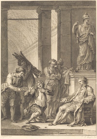Le paysan - Charles Louis Lingée after Jean Honoré Fragonard