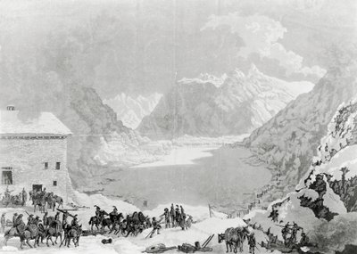 Armée française du Premier Consul Napoléon Bonaparte (1769-1821) au Grand Saint-Bernard, 20 mai - Charles Louis Lucien Muller