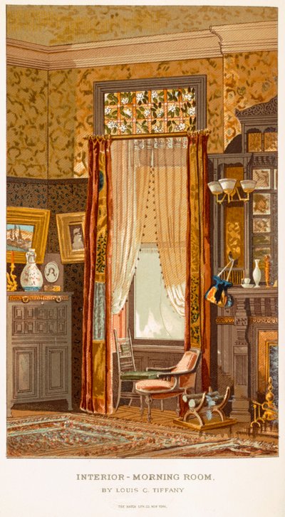 Salle du matin 1881, par Charles Louis Tiffany de C Harrisons Womans Handiwork in Modern Homes New York 1881 - Charles Louis Tiffany