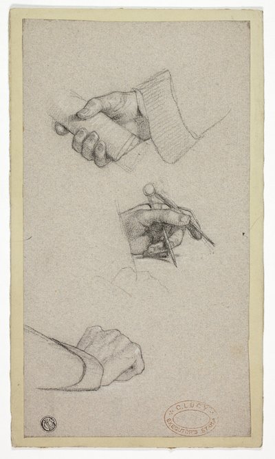 Étude de mains - Charles Lucy