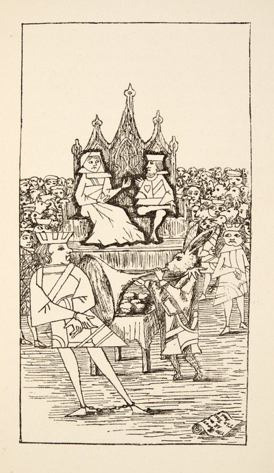 Procès du Valet de Cœur, illustration des Aventures d