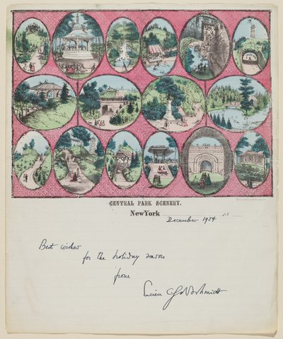 Paysage de Central Park (New York) - Charles Magnus