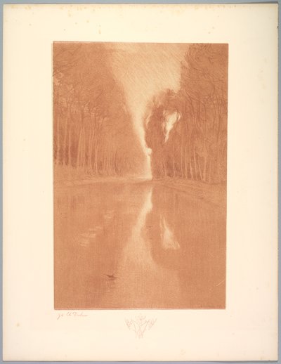 Suite de Paysages: Paysage, Planche 2, Remarque, Étoiles - Charles Marie Dulac