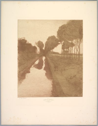 Suite de paysages : Paysage, Planche 3, Remarque, Chauve-souris, 1892-1893 - Charles Marie Dulac