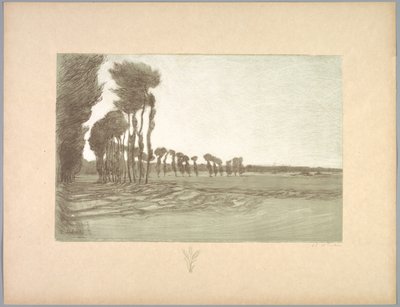 Suite de Paysages: Paysage, Planche 5, Remarque, Trois Épis de Blé - Charles Marie Dulac