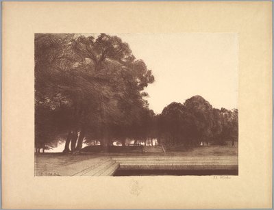 Suite de Paysages: Paysage, Planche 7, Remarque, Coquelicots - Charles Marie Dulac
