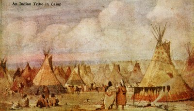 Un camp amérindien - Charles Marion Russell