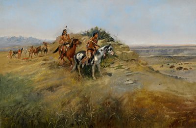 Chasse au bison, 1891 - Charles Marion Russell
