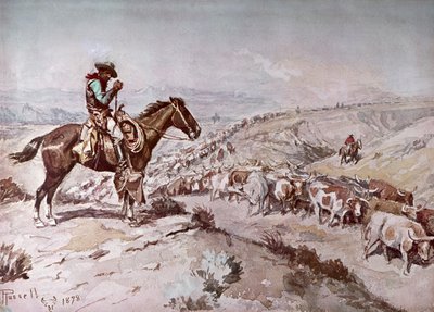 Conduite de bétail - Charles Marion Russell