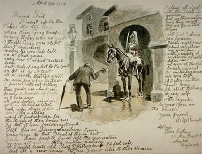 Lettre illustrée, 20 avril 1914 - Charles Marion Russell