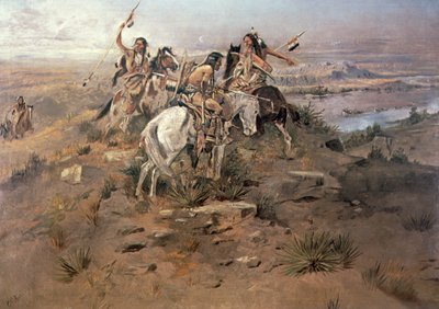 Les Indiens découvrent Lewis et Clark - Charles Marion Russell