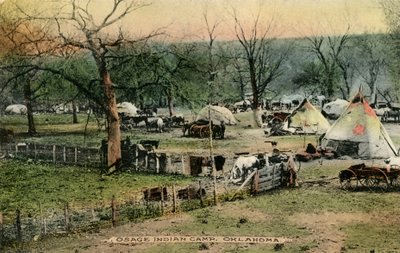 Camp indien Osage, Oklahoma - Charles Marion Russell