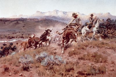 Rassemblement sur la Musselshell - Charles Marion Russell