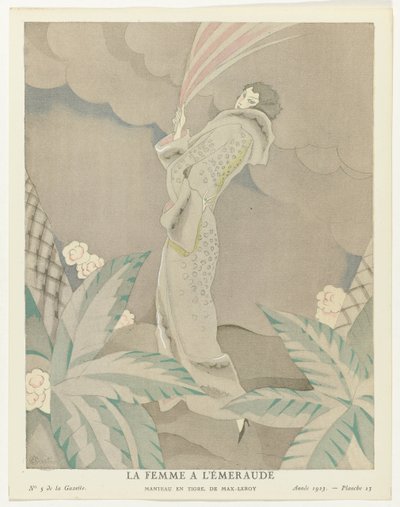 Gazette du Bon Ton 1923, No. 5, Pl. 23: La Femme à l