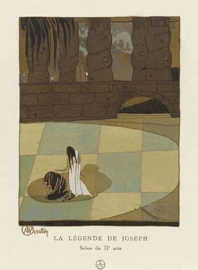 La Légende de Joseph, Scène du IIe acte, pub. 1914 - Charles Martin