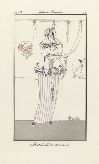 Robe du matin, des Costumes Parisiens, pub. 1913 - Charles Martin