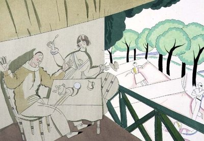 Scène de tennis, c.1920 - Charles Martin